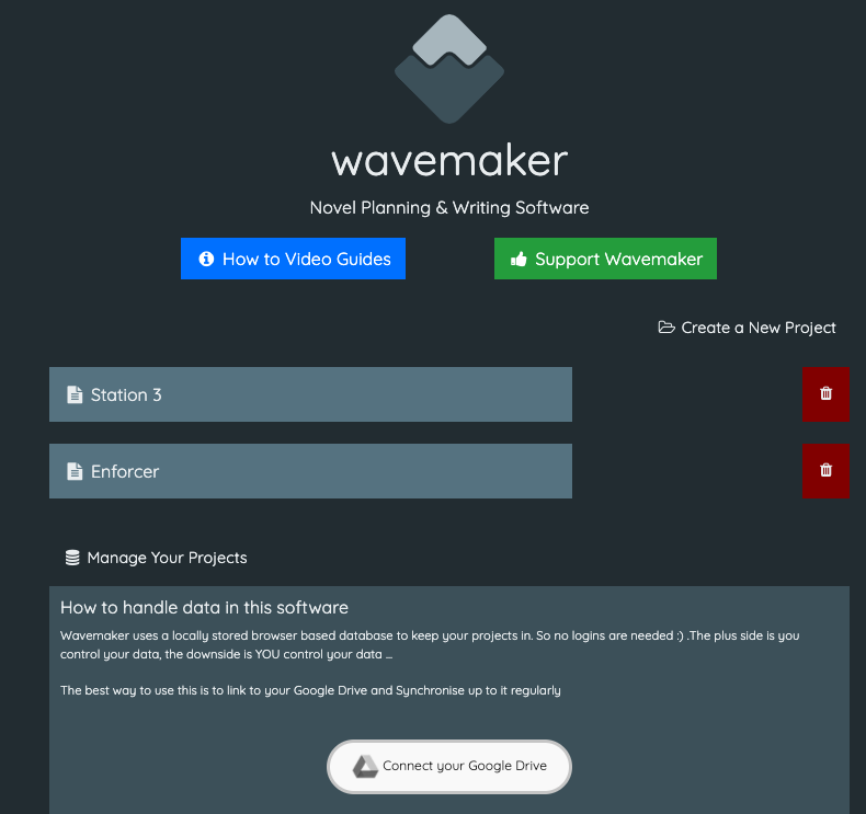 Writing with Wavemaker